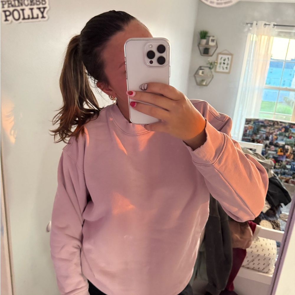 Princess Polly Blush Pink Sweatshirt